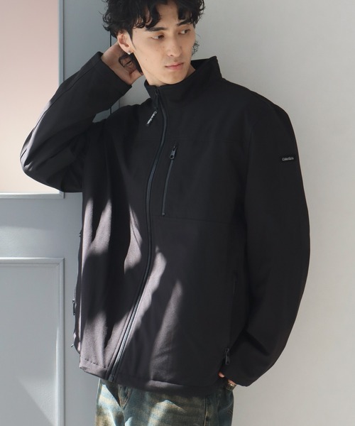 美品 古着 カルバンクライン ボアブルゾン シェルジャケット 裏ボア フーディ 美品 古着 カルバンクライン ボアブルゾン シェルジャケット 裏ボア
