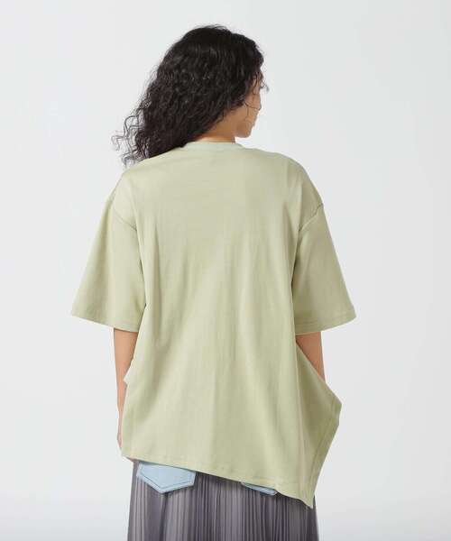 「AULA AILA」 半袖Tシャツ 0 ライム レディース_画像9