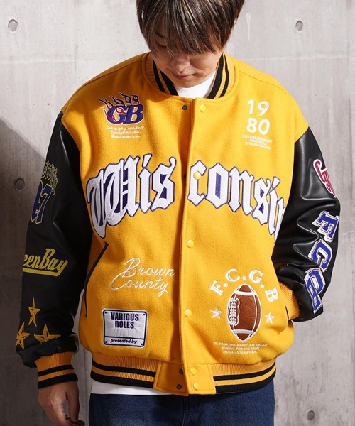 スタジャン アップリケ コラージュ / Applique Collage Stadium Jacket