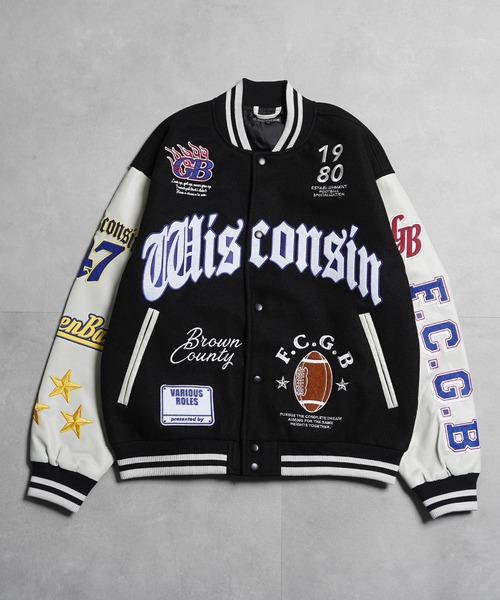 スタジャン アップリケ コラージュ / Applique Collage Stadium Jacket