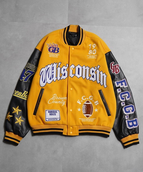 スタジャン アップリケ コラージュ / Applique Collage Stadium Jacket