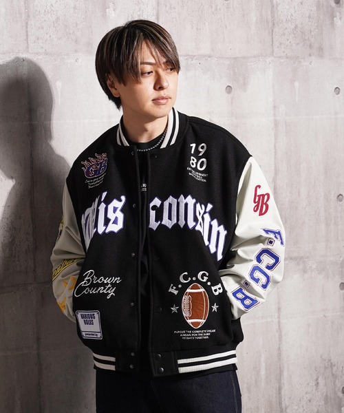 スタジャン アップリケ コラージュ / Applique Collage Stadium Jacket
