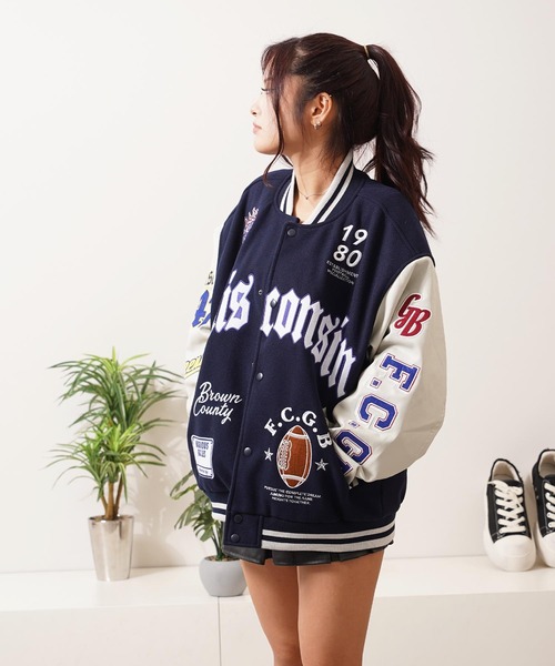 Courreges21スタジャンMサイズ(38) スタジャン ヤマダ様専用♥️Courreges21スタジャンMサイズ(38)