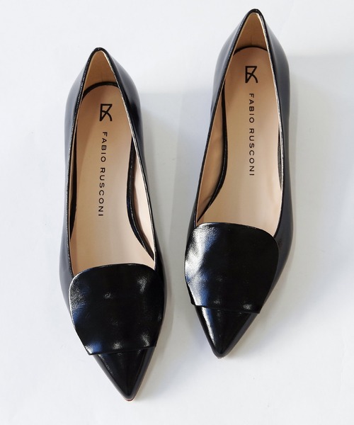「Fabio Rusconi」 フラットパンプス 36 ゴールド レディース_画像7