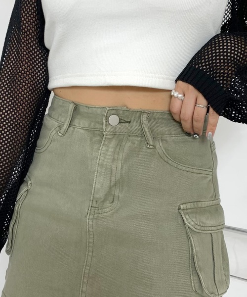 「non-hedge」 キュロット M カーキ レディース_画像8