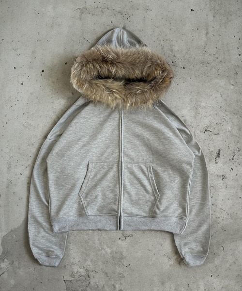 パーカー URBAN BEASTファー付きZIPパーカー メンズ レディース