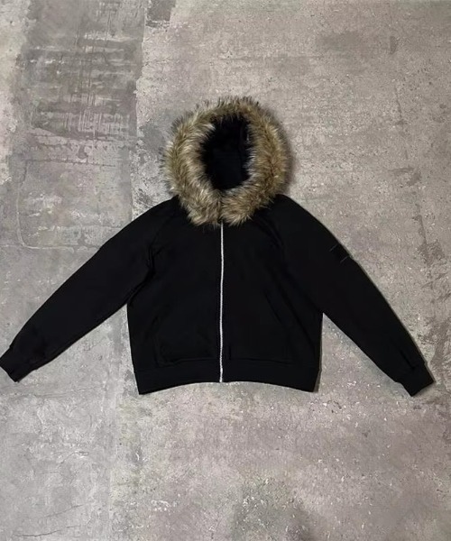パーカー URBAN BEASTファー付きZIPパーカー メンズ レディース