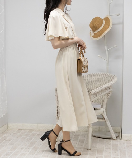 「pumpkin port」 ノースリーブワンピース L ブルー レディース_画像6