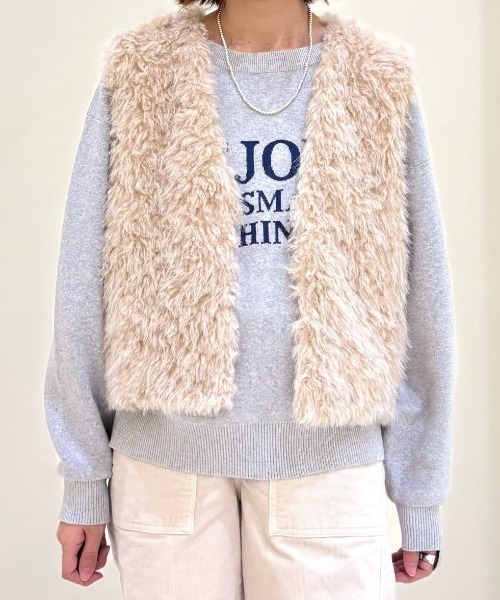 Right-on（ライトオン） ベスト ジレ 「HONEYSUCKLE ROSE」フェイク