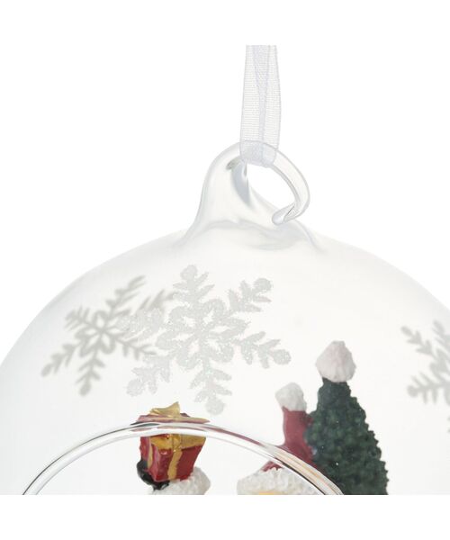 Francfranc（フランフラン） インテリア ガラスオーナメント サンタ