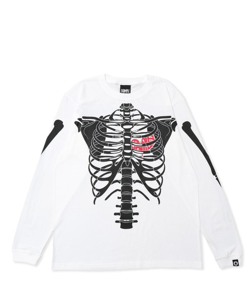 tシャツ EXAMPLE BONES HEART L/S TEE メンズ レディース | EXAMPLE