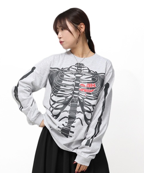 tシャツ EXAMPLE BONES HEART L/S TEE メンズ レディース | EXAMPLE | 02