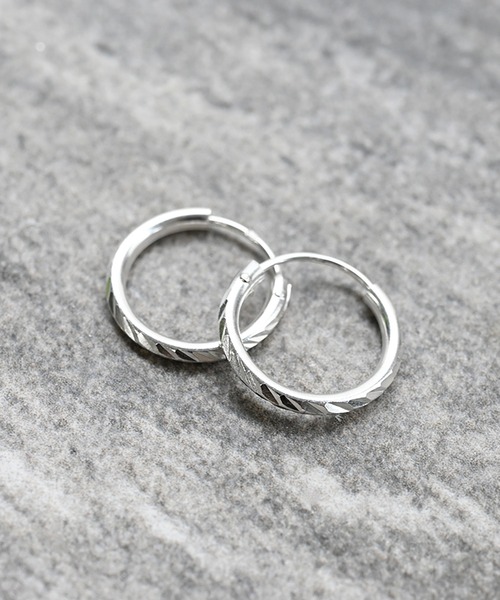 sowi ピアス SV カービング フープピアス S レディース メンズ