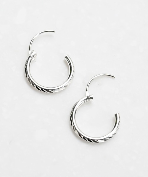 sowi ピアス SV カービング フープピアス S レディース メンズ