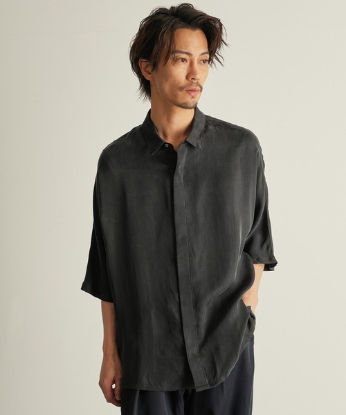 「CUSTOM CULTURE」 7分袖シャツ 4 ベージュ メンズ_画像5