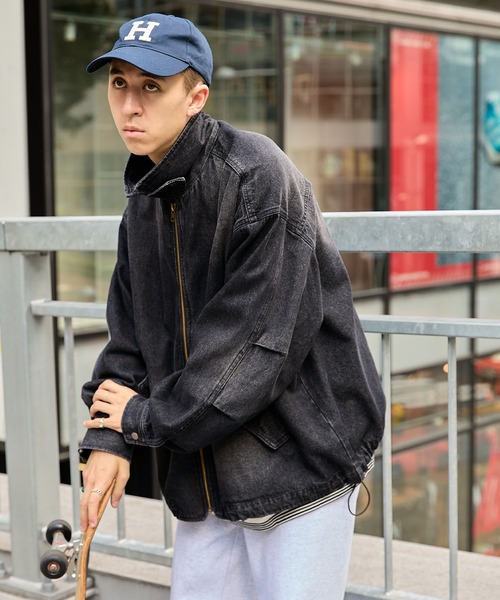 「MONO-MART」 「codderr」ブルゾン M ブルー メンズ_画像4