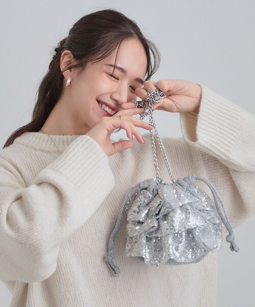 スリョ　suryo バッグ　シルバー　パール suryo バッグ シルバー&パールの通販 by lisa.'s shop｜ラクマ