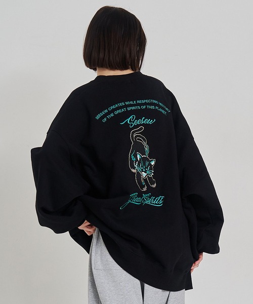 SeeSew トレーナー スウェット 「UNISEX」NEKOMATA CRUE SWEAT