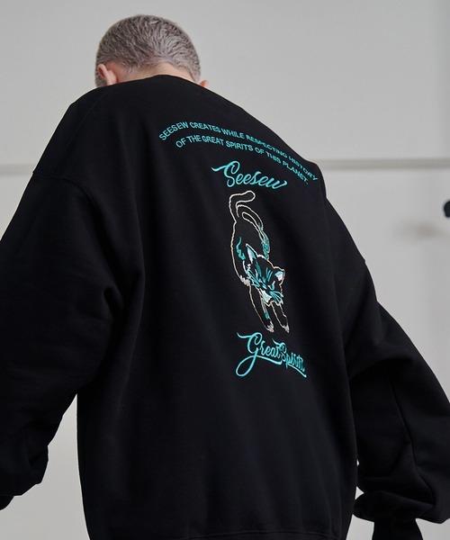 SeeSew トレーナー スウェット 「UNISEX」NEKOMATA CRUE SWEAT