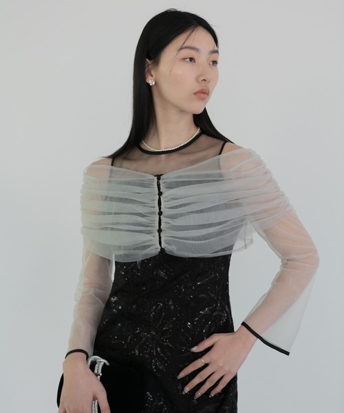 「Leja」 ノースリーブワンピース MEDIUM グレー レディース_画像2