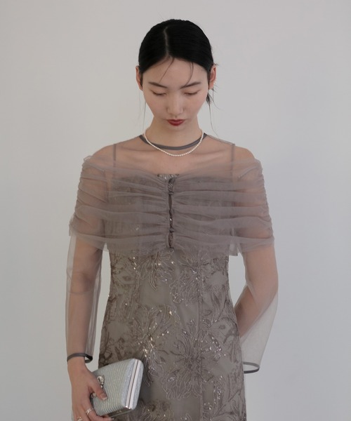 「Leja」 ノースリーブワンピース MEDIUM グレー レディース_画像3