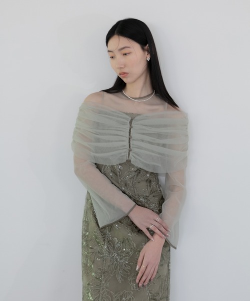 「Leja」 ノースリーブワンピース MEDIUM グレー レディース_画像5