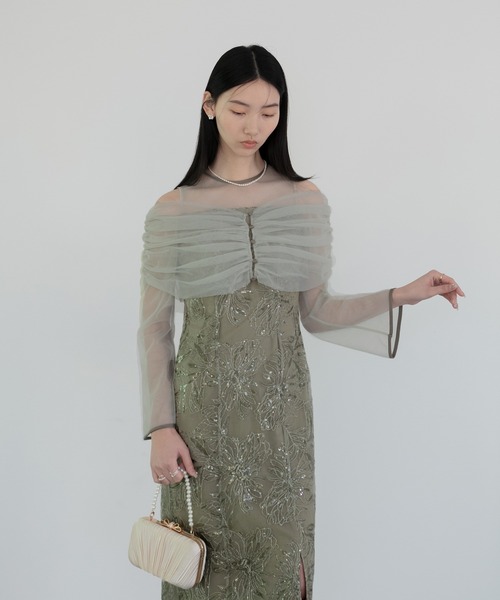 「Leja」 ノースリーブワンピース MEDIUM グレー レディース_画像6