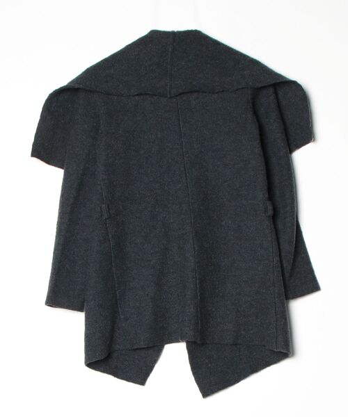 「B7」 ニットカーディガン 36 グレー レディース_画像2