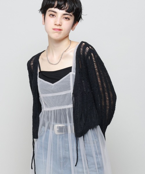 PAGEBOY（ページボーイ） ニットボレロ FREE オフホワイト レディース