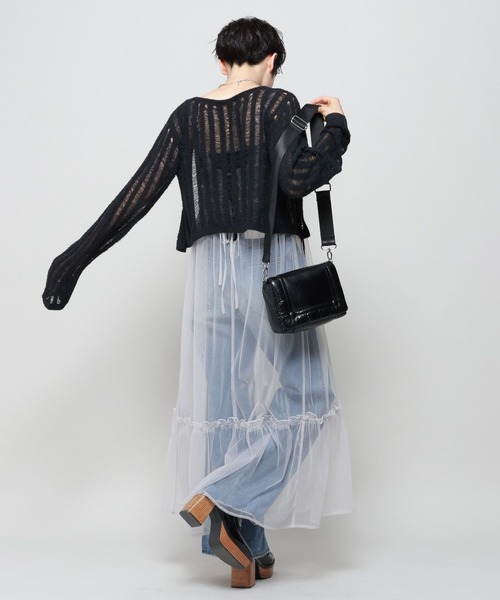 PAGEBOY（ページボーイ） ニットボレロ FREE オフホワイト レディース