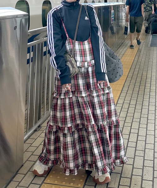 「w closet」 キャミソールワンピース FREE グリーン レディース_画像5