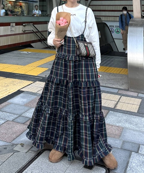 「w closet」 キャミソールワンピース FREE グリーン レディース_画像10