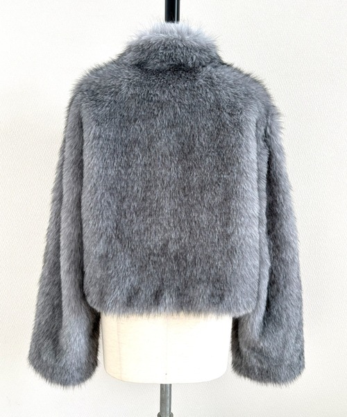 ステンカラー フェイクファーコート SHEENA（シーナ） コート アウター スタンドカラーフェイクファー