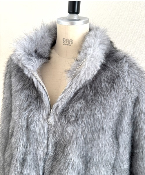 SHEENA（シーナ） コート アウター スタンドカラーフェイクファー