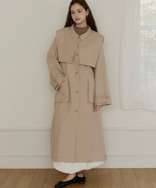 OLUN トレンチコート コート 3way long trench coat/3wayロング