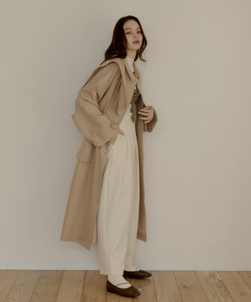 OLUN トレンチコート コート 3way long trench coat/3wayロング