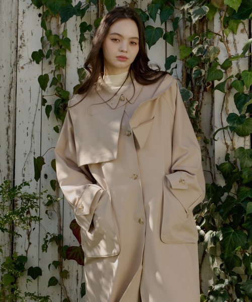 OLUN ロングトレンチコート ブラウン Ｍサイズ OLUN トレンチコート コート 3way long trench coat/3wayロング