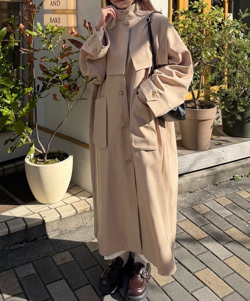 OLUN トレンチコート コート 3way long trench coat/3wayロング