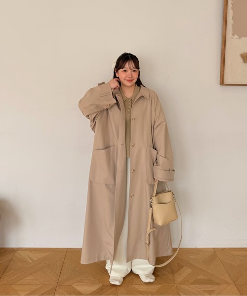 OLUN トレンチコート コート 3way long trench coat/3wayロング