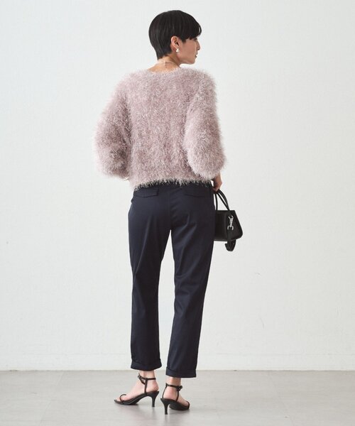 パンツ 裾ねじりパンツ レディースの画像