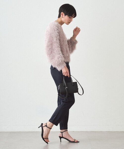 パンツ 裾ねじりパンツ レディースの画像