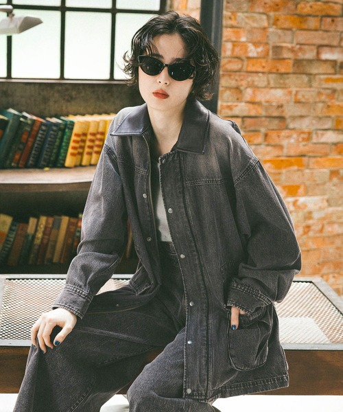 ニコアンド　デニムジャケット　オーバーサイズ　ブルゾン niko and - niko and. . . オーバーサイズGジャン デニムジャケット