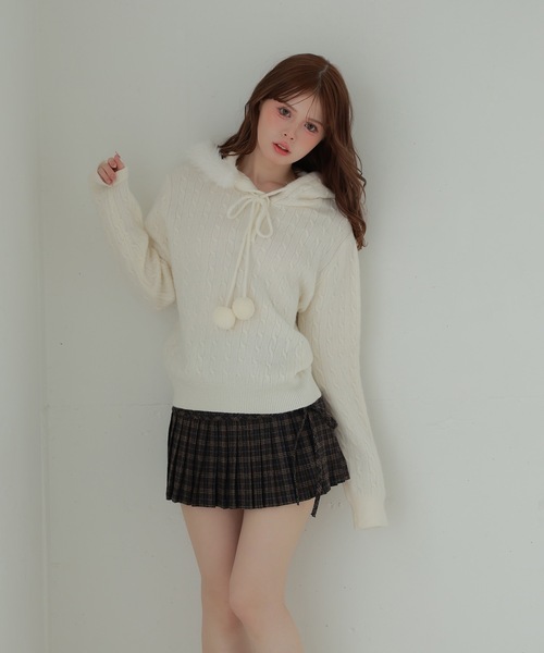 M DOLLY スカート check Lirica mini skirt/チェックリリカミニ