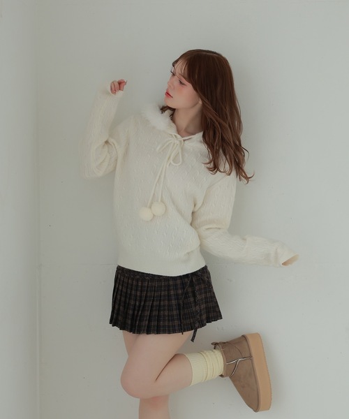 M DOLLY スカート check Lirica mini skirt/チェックリリカミニ