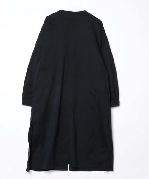 「THE RERACS」 ノーカラーコート 38 ブラック レディース_画像2