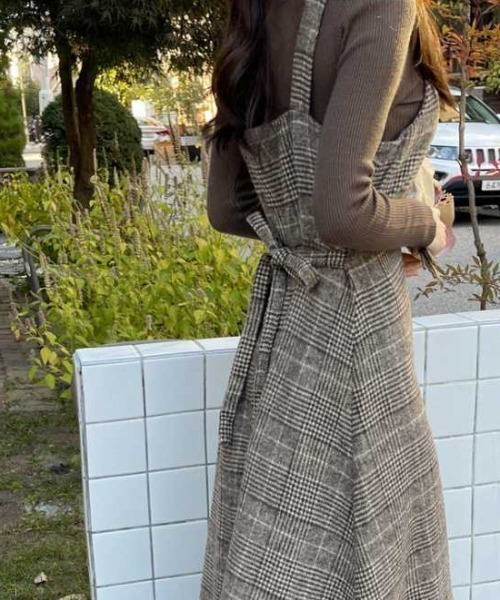 「cammie」 キャミソールワンピース L ブラウン レディース_画像8