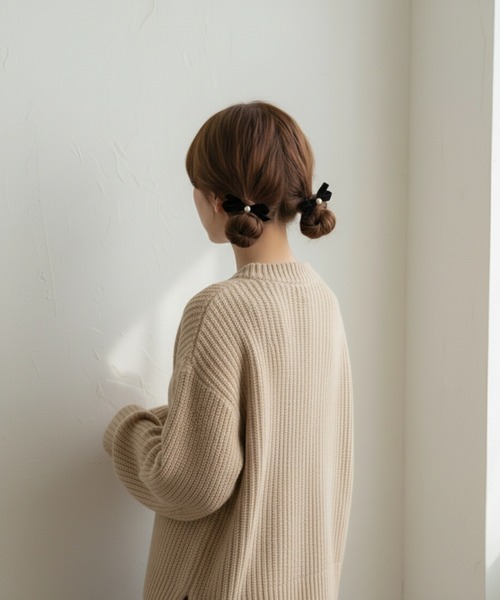 ヘアアクセサリー Maron Lady Rora ヘアクリップ マロン リボン ヘアクリップ 2個セット