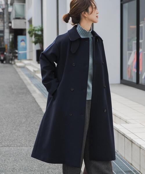 新品タグ付◆ ウールロングコート　DOORS アーバンリサーチ　ネイビー 新品タグ付◇ ウールロングコート DOORS アーバンリサーチ ネイビー