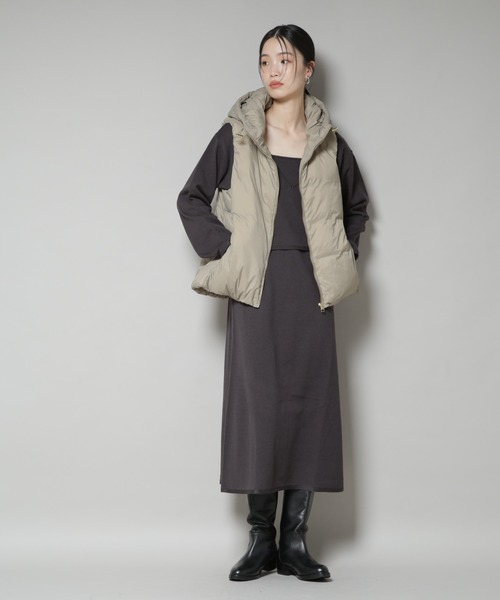 NANO universe（ナノ・ユニバース） ダウンベスト FREE オリーブ