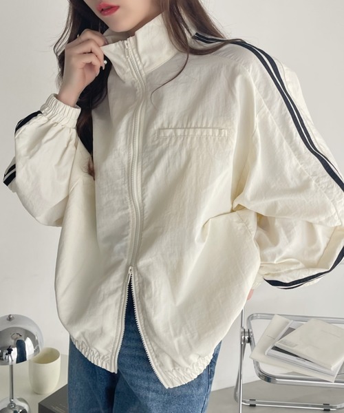 「Ada.」 ナイロンブルゾン FREE アイボリー レディース_画像5